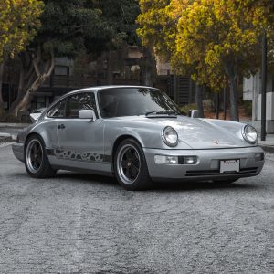 Fuchs Wheels 17x7 inch, 17x9 inch Black for Porsche 964 Carrera Silver Metallic